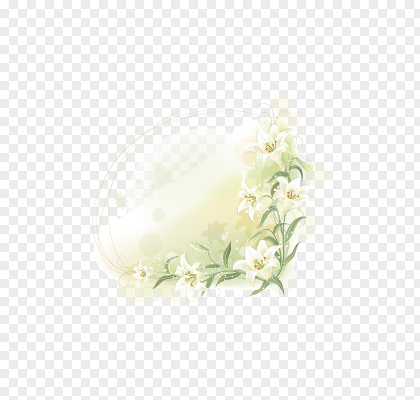 Lily Decorative Frame Lilium Flower Clip Art PNG