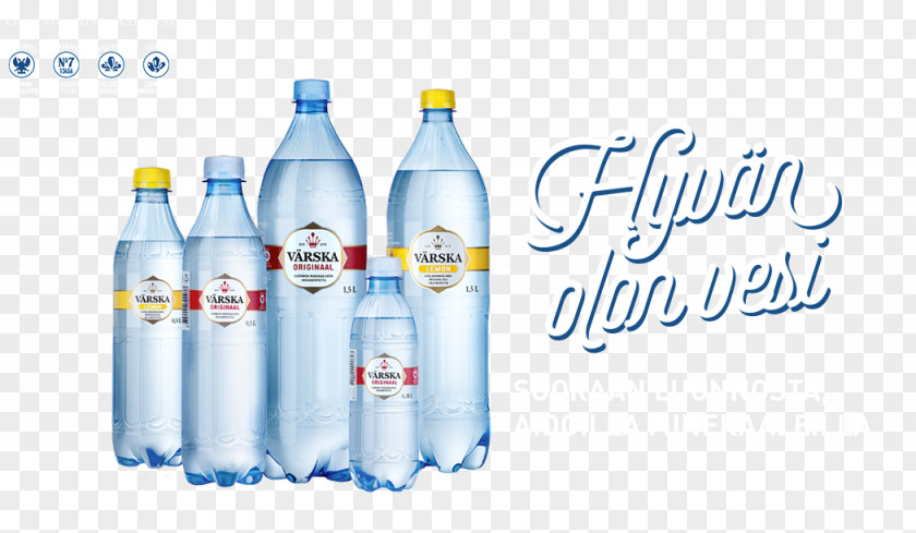 Mineral Water Bottles Värska Vesi AS Plastic Bottle Fizzy Drinks PNG