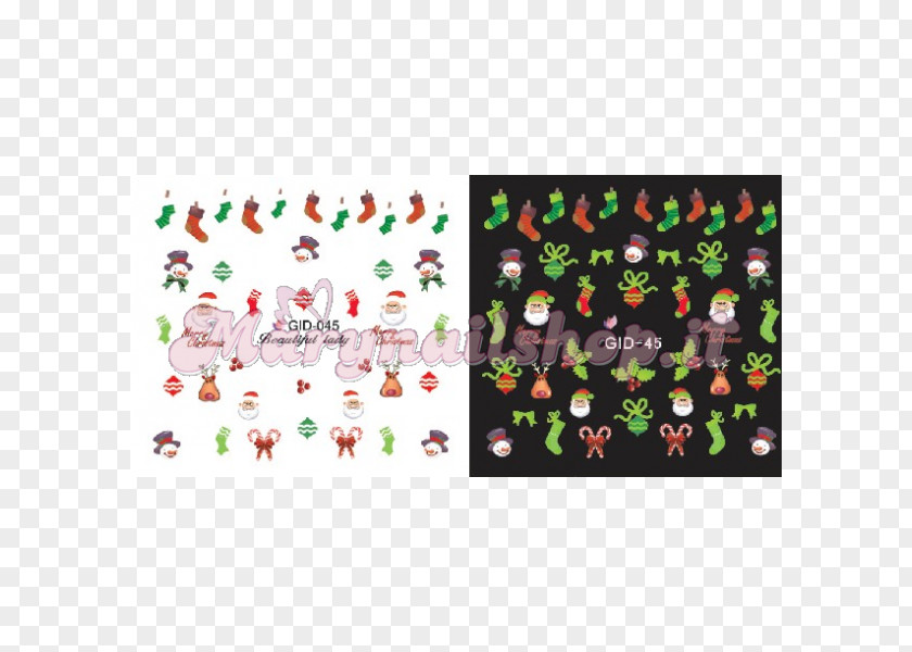 Christmas Decal Sticker Pattern PNG