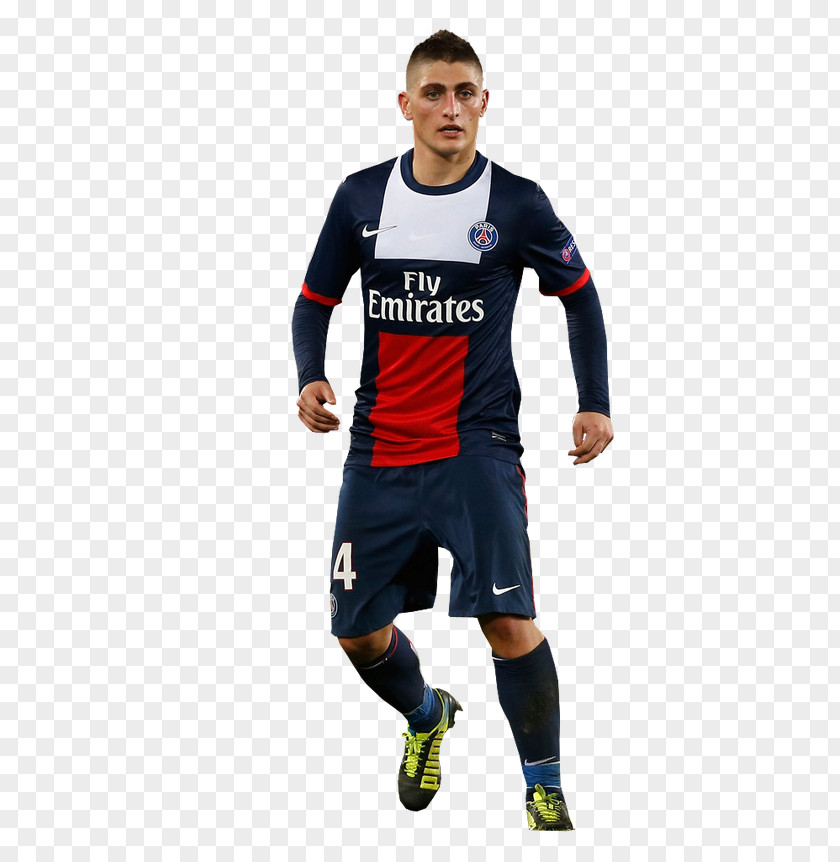 Football Marco Verratti Paris Saint-Germain F.C. Jersey Soccer Player PNG