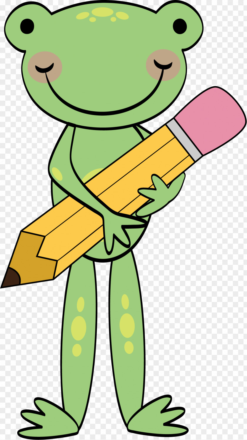 Frog Pencil Cliparts The Tree Reading Clip Art PNG