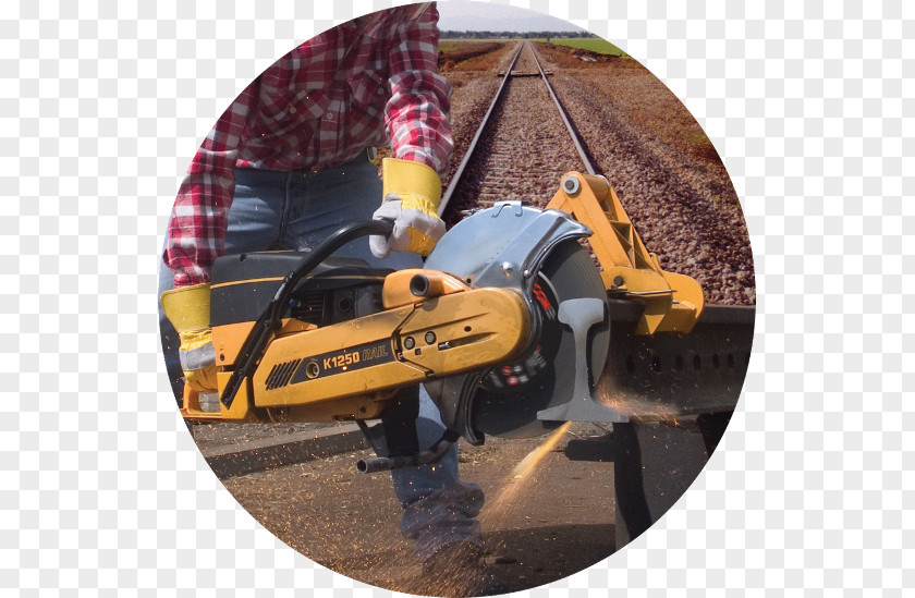 Train Wheel Rail Profile Steel Track Cutting PNG