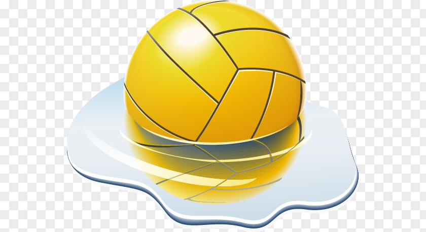 Yellow Volleyball Watermark American Football Wallpaper PNG