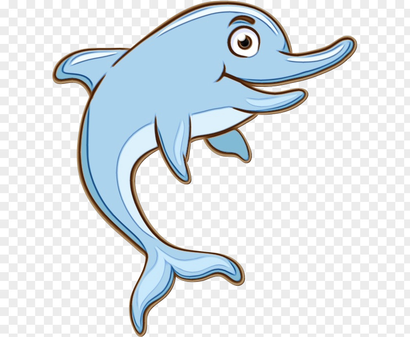 Dolphin Cartoon Animation Avatar Painting PNG