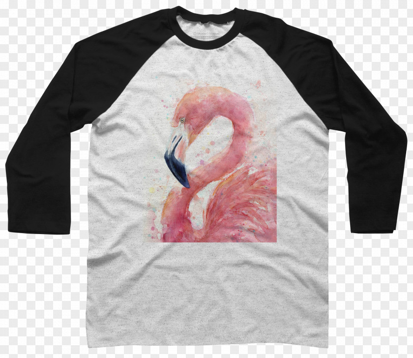 Flamingo Printing T-shirt Hoodie Top Design By Humans PNG