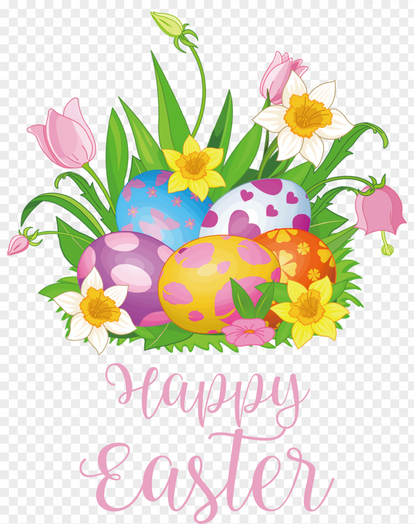 Happy Easter Eggs PNG