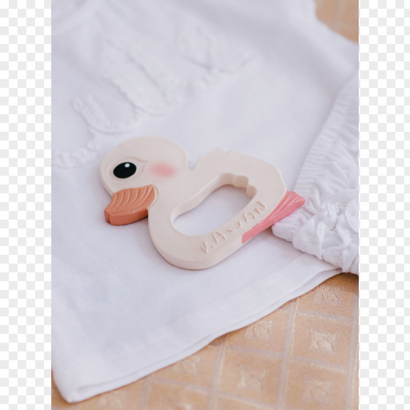 Lovely Handpainted Milk Cup Teether Natural Rubber Pará Tree Duck PNG
