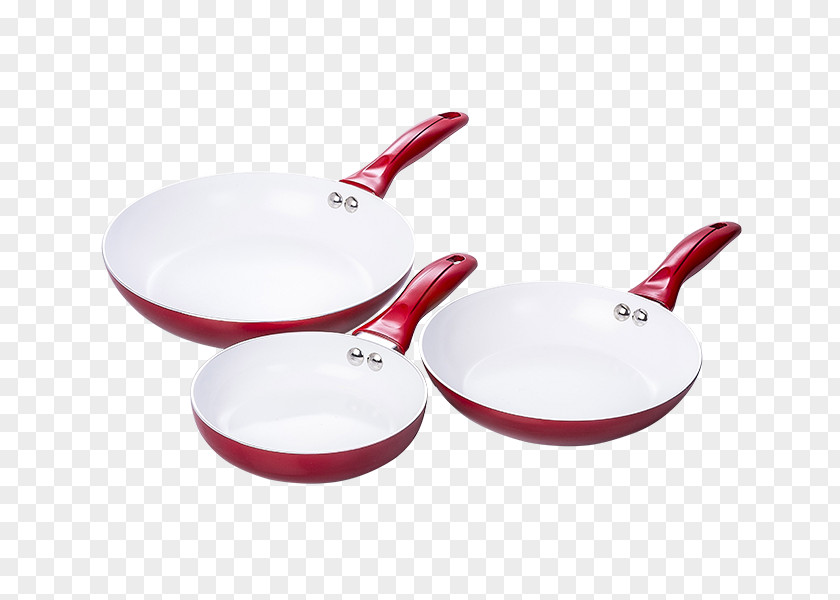 Red Stoneware Dishes Frying Pan Ceramic Cookware Spoon Barbecue PNG