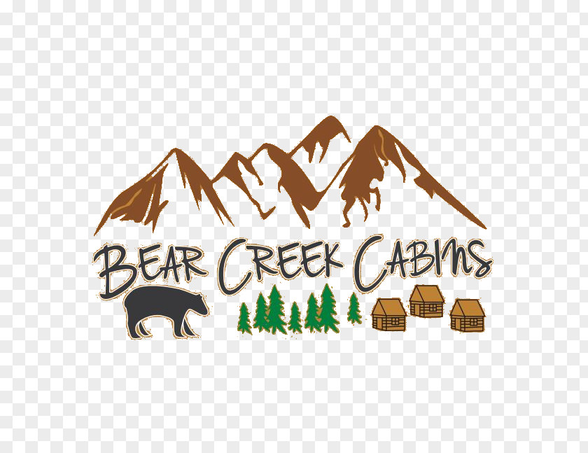 Bear Creek Cabins Accommodation Tourism Logo Crown King PNG