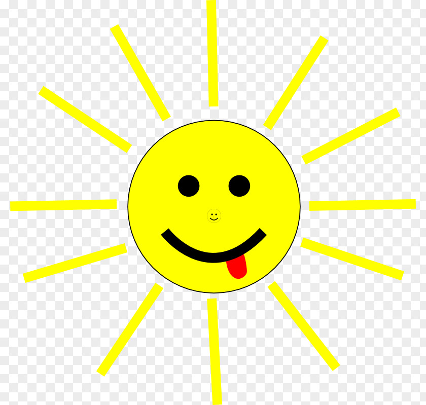 Cartoon Sunshine Pictures Smiley Yellow Text Messaging Clip Art PNG