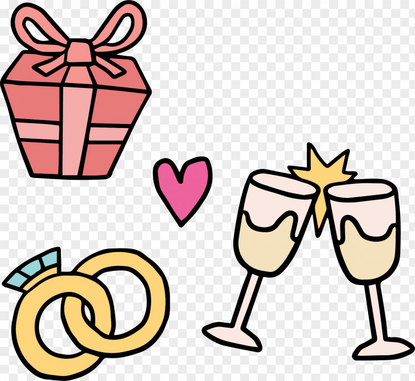 Couple Engagement Ring Clip Art PNG