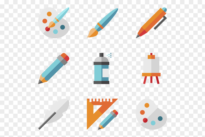 Modern Tools Painting Art Clip PNG