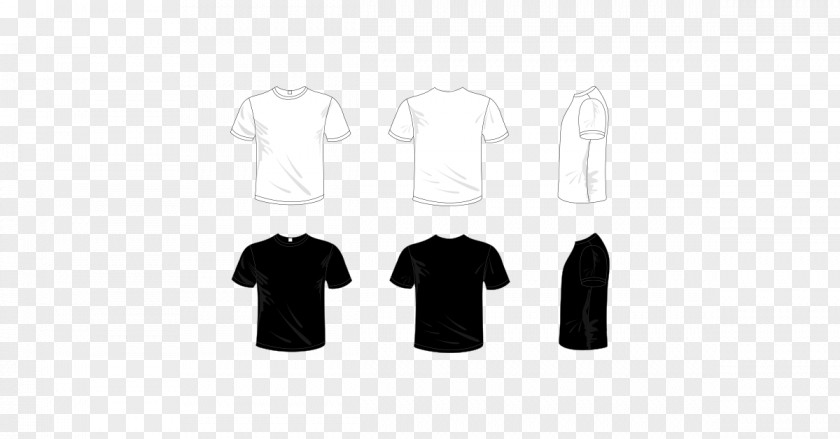 MTshirt Sleeve T-shirt Shoulder Clothes Hanger Black & White PNG