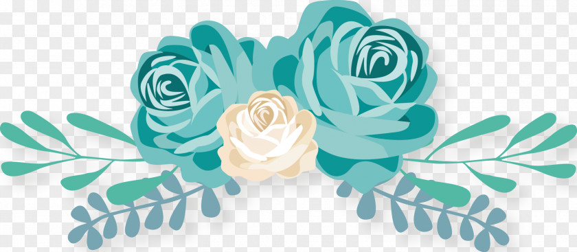 Valentines Day Flower Decoration Clip Art PNG