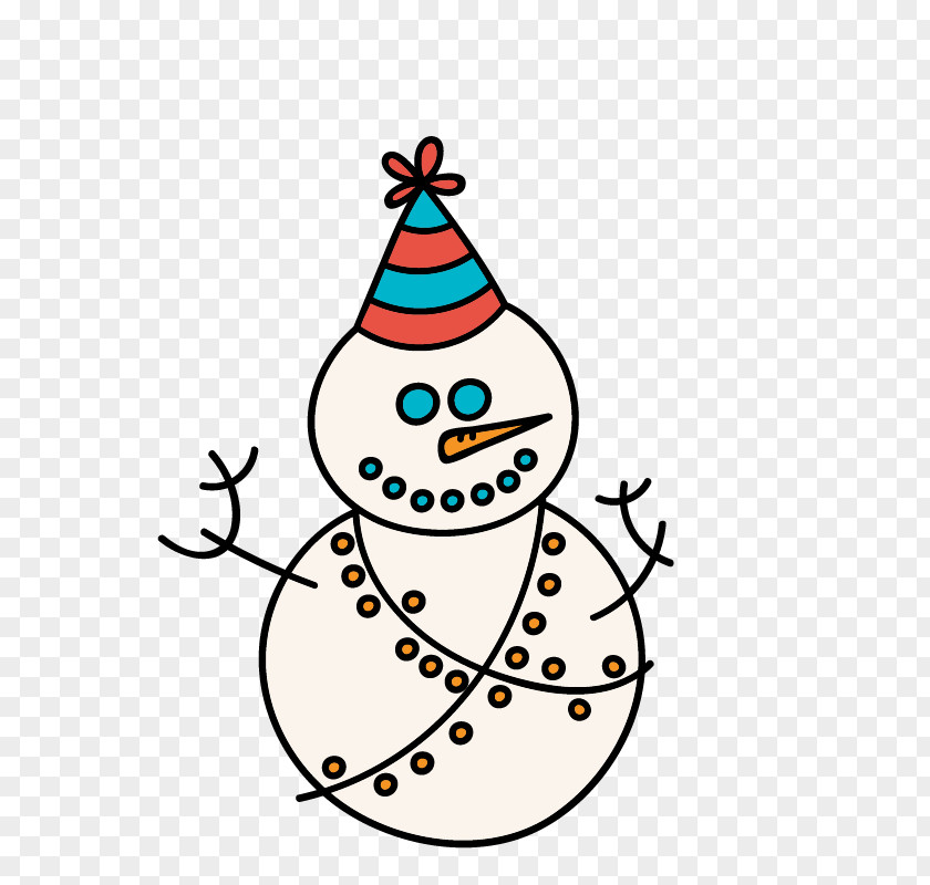 Lantern Snowman Drawing PNG