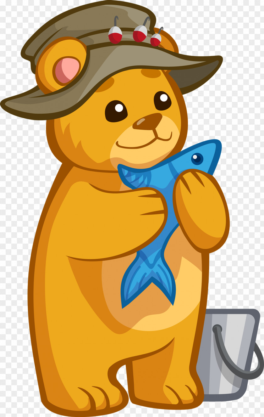 Boo Brown Bear Fish Clip Art PNG