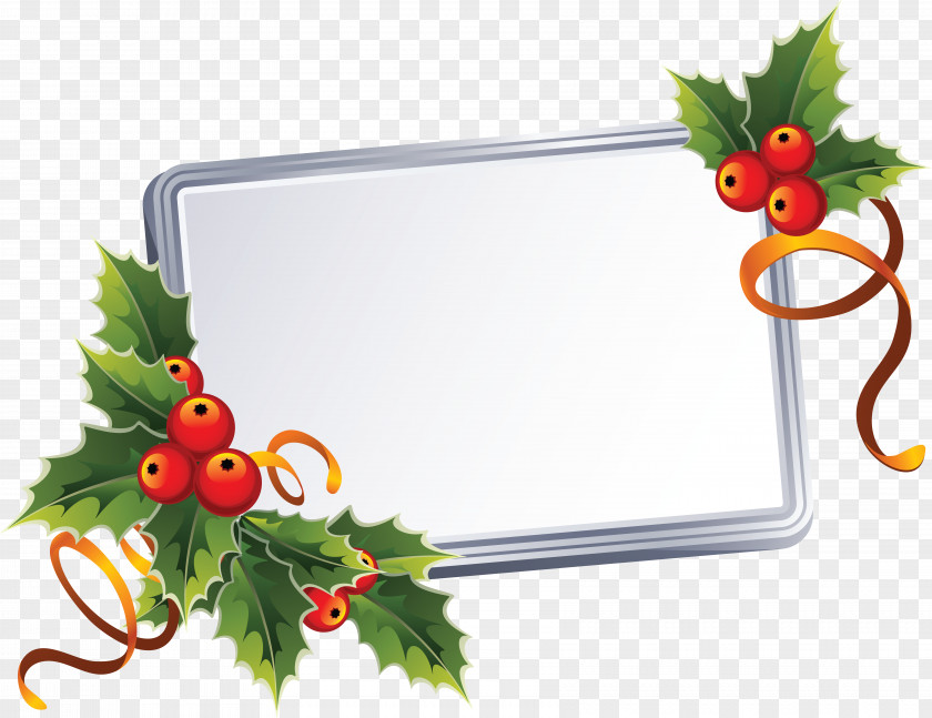 ETIQUETTE Christmas Picture Frames Clip Art PNG