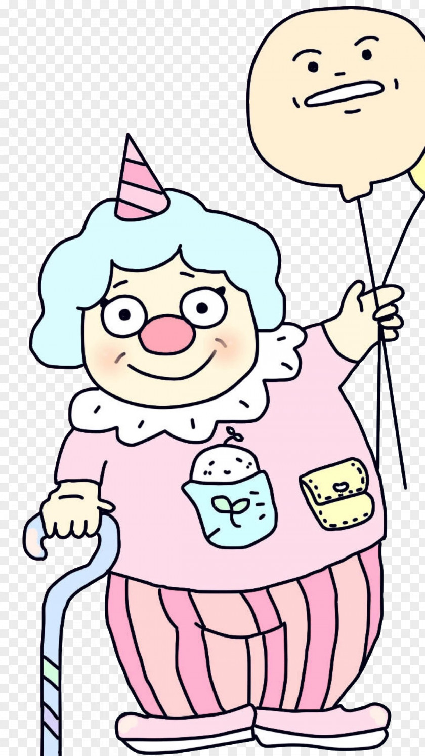 Holding A Balloon Clown Drawing PNG