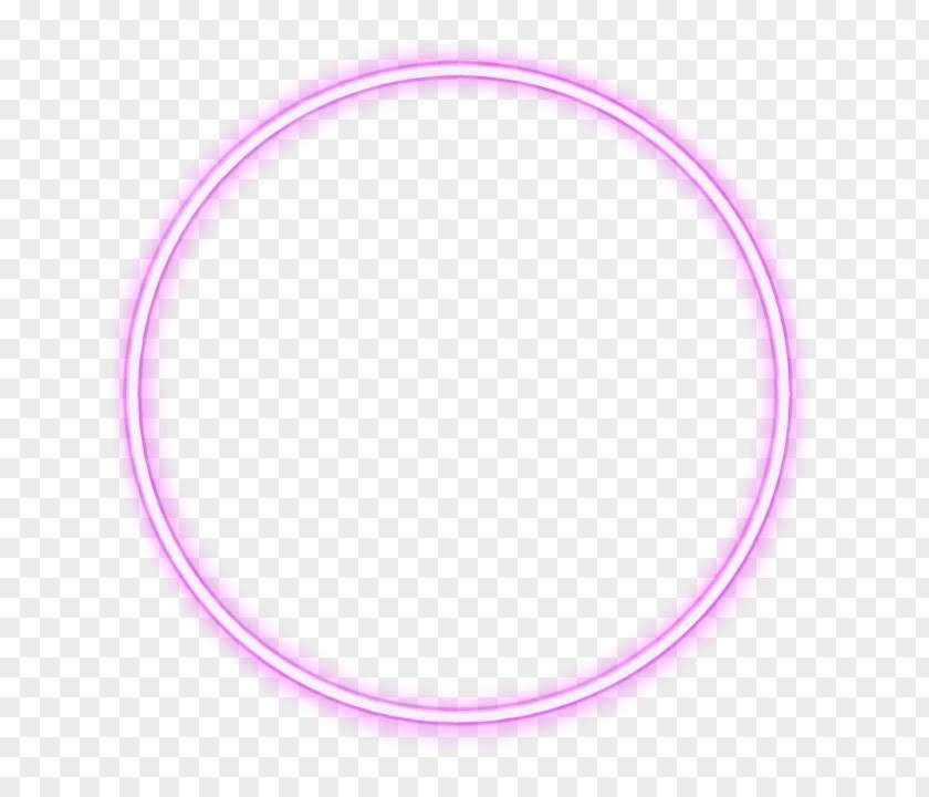 Oval Rim Pink Circle PNG