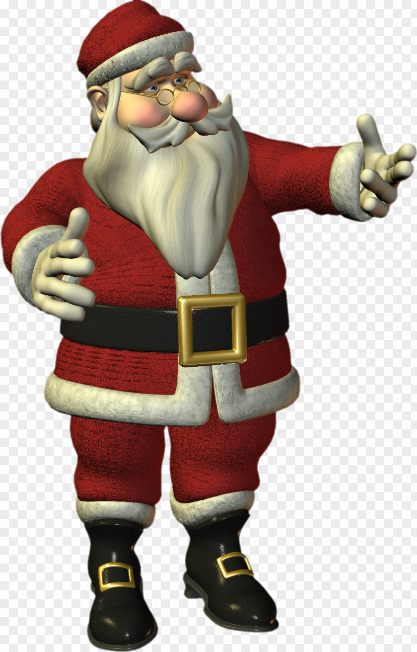 Red Ribbon Santa Claus Ded Moroz Ziuzia Grandfather PNG