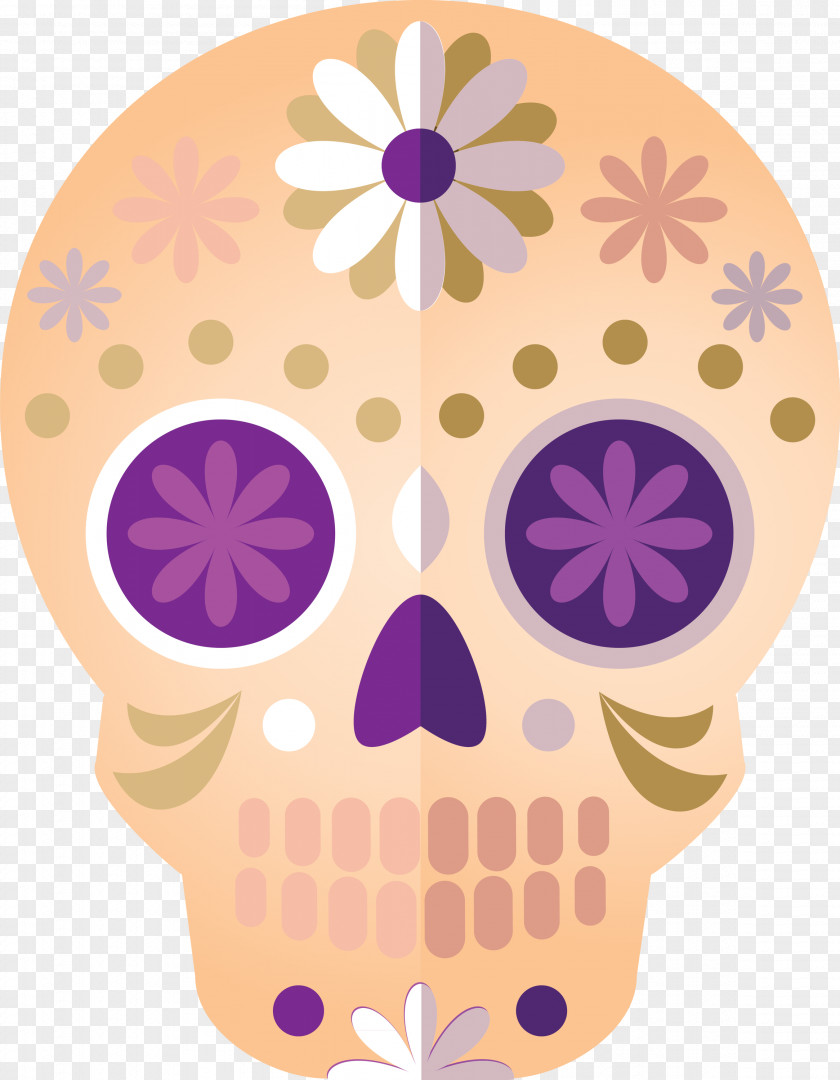 Skull Mexico Sugar Traditional PNG