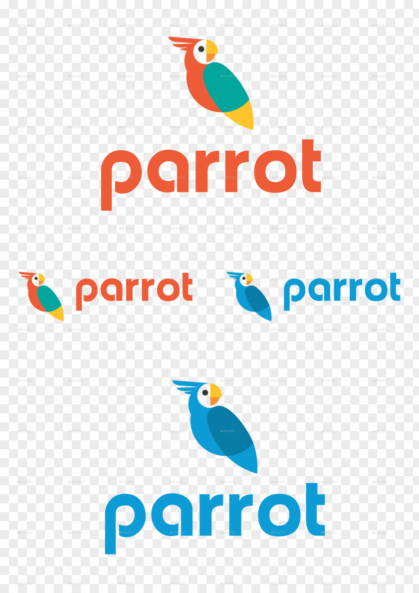 Blue Parrot Logo Envato Graphic Design Brand PNG