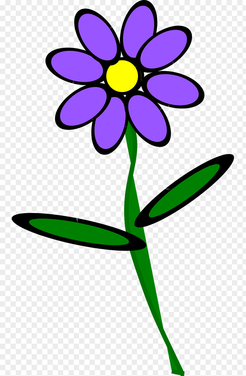 Flower Plant Stem Clip Art PNG