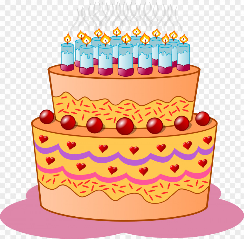 Graphic Birthday Cake Icing Cupcake Clip Art PNG