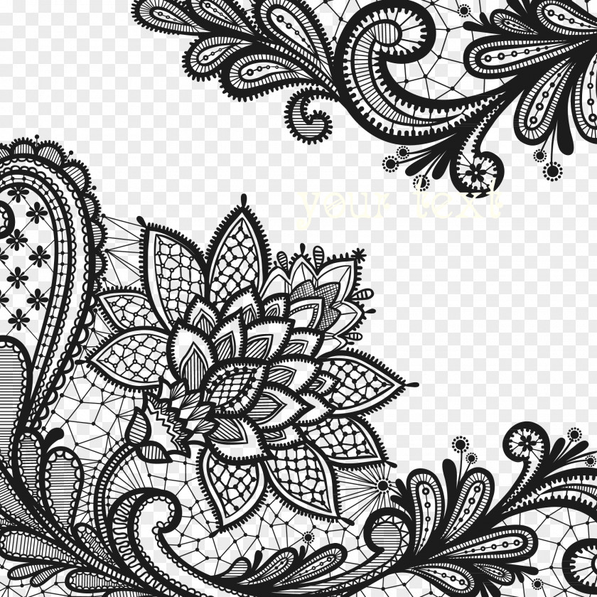 Lace Flowers PNG