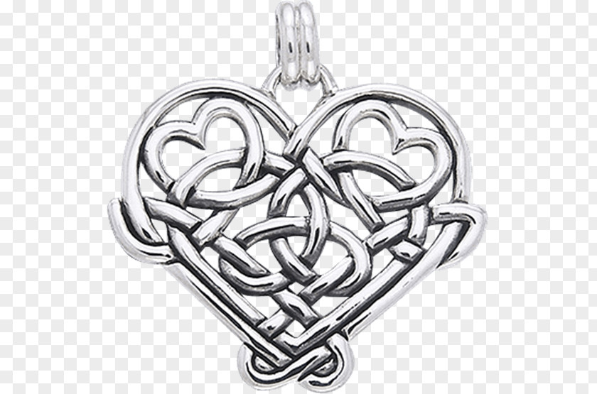 Locket Celtic Knot Silver Heart Charms & Pendants PNG knot Pendants, silver clipart PNG