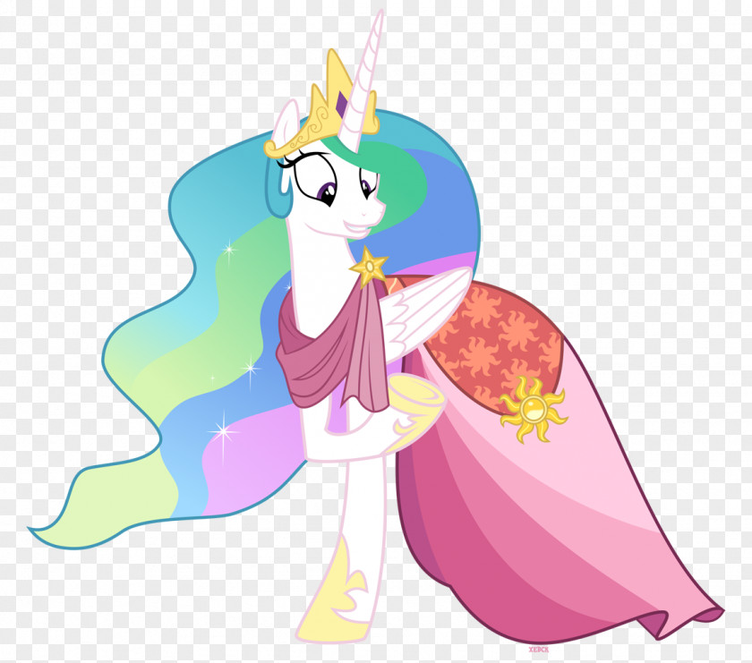 Unicornio Princess Celestia Luna Pony Dress Evening Gown PNG
