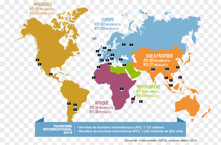Global Tourism World Map Drawing Pin PNG