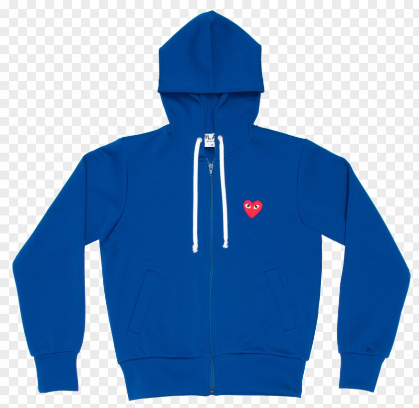 Jacket Hoodie Comme Des Garçons Blue PNG