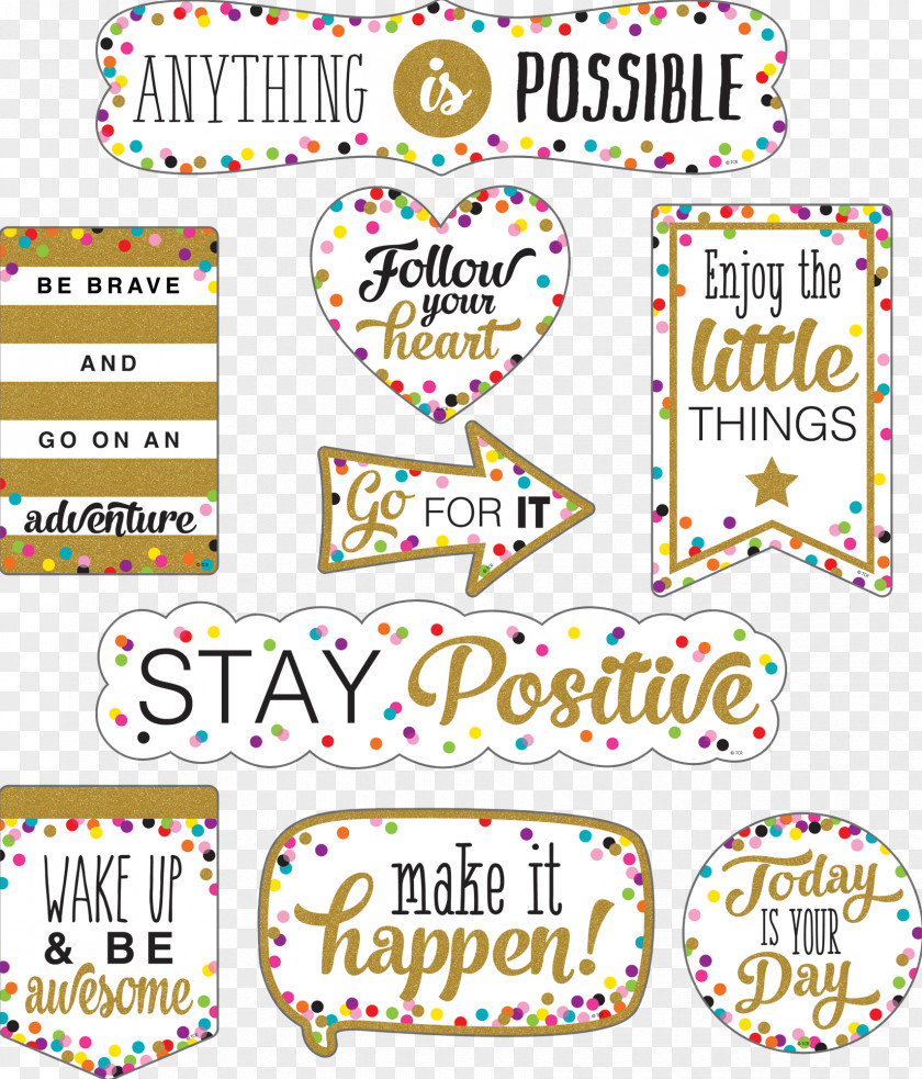 Teachers Day Cards Classroom Student Confetti Bulletin Board PNG