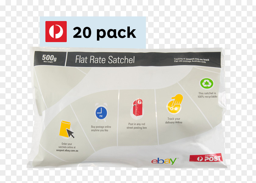 Australia EBay Satchel Bag Flat Rate PNG