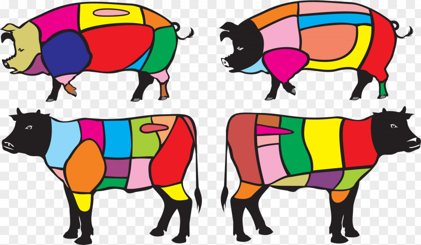 Beef Vector Cattle Bacon Cut Of Pork PNG