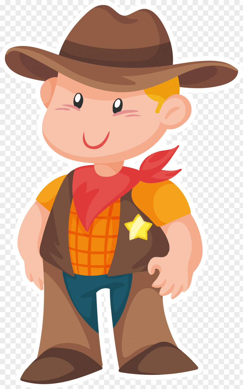 Cowboy Boy Euclidean Vector Download PNG