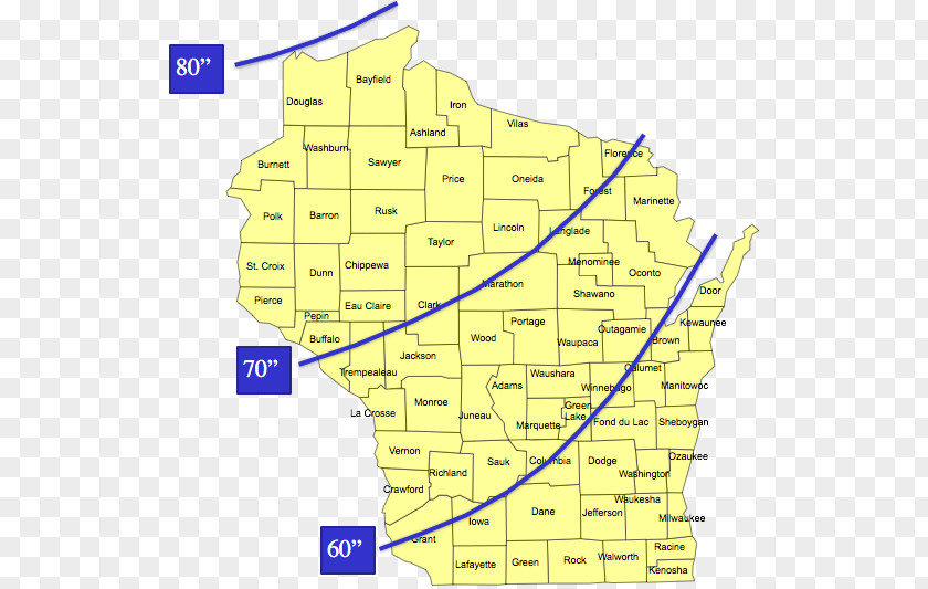 Map World Frost Line Wisconsin PNG