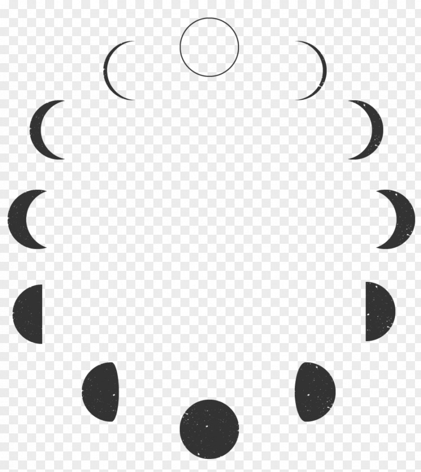 Moon Phase Light Circle Lunar PNG