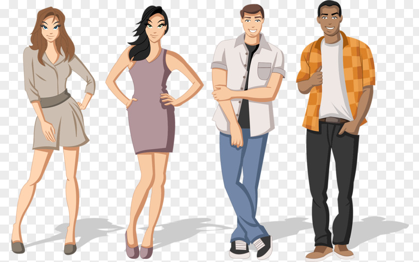 Stylish Man Fashion Royalty-free Cartoon Illustration PNG