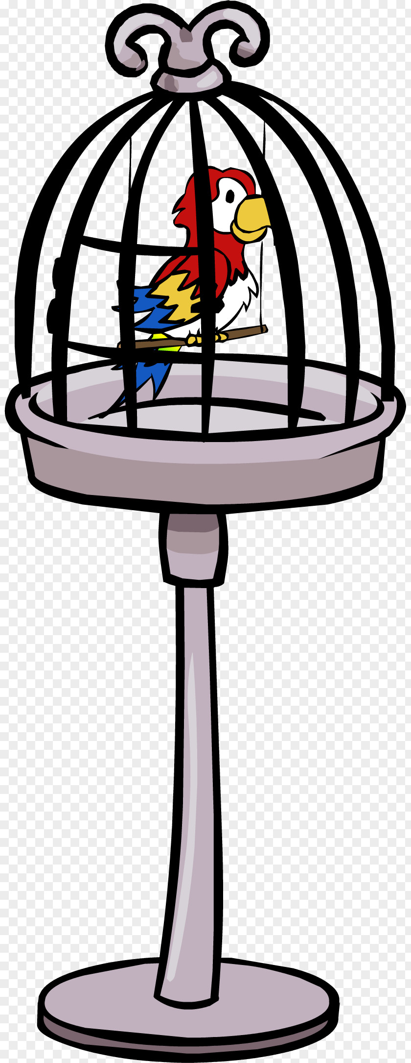 Birdcage Club Penguin Parrot Clip Art PNG