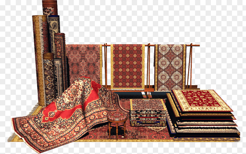 Carpet Persian Machine-Woven Cleaning Pictorial PNG
