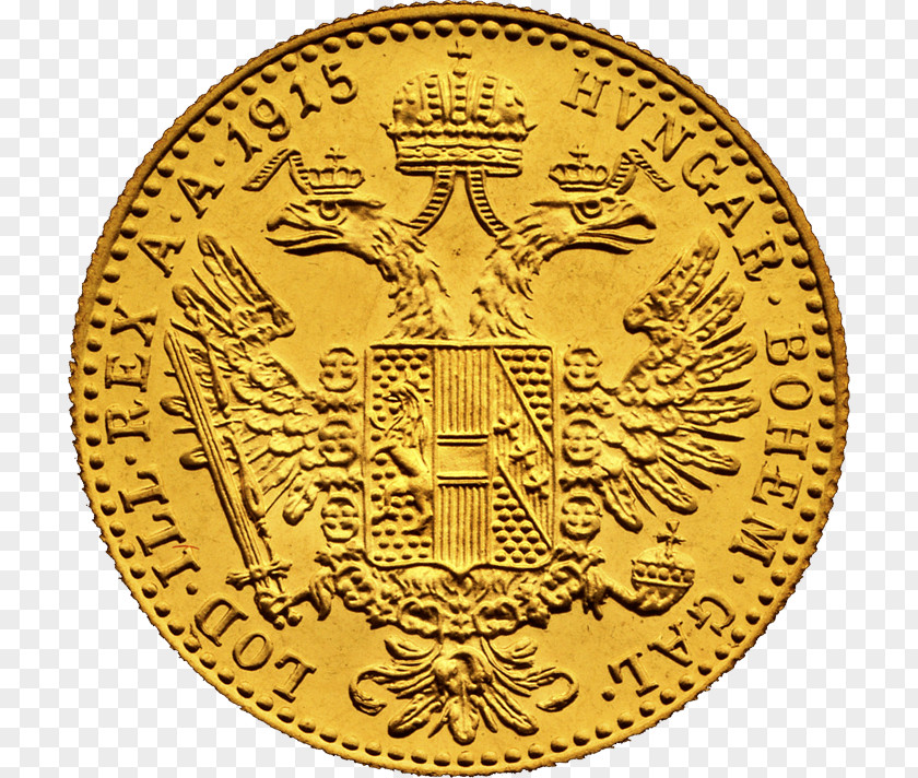 Coin Austria Ducat Gold PNG