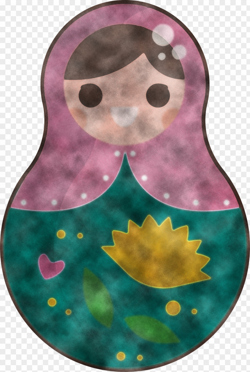 Colorful Russian Doll PNG