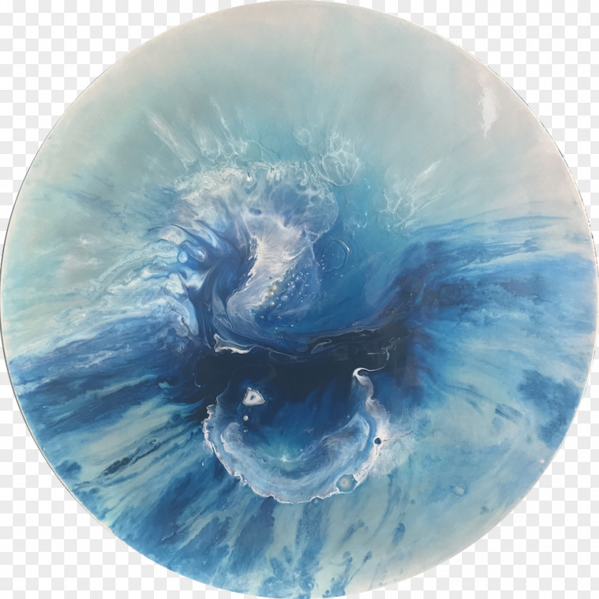 Heart Watercolor Earth Cobalt Blue Marine Mammal Biology PNG