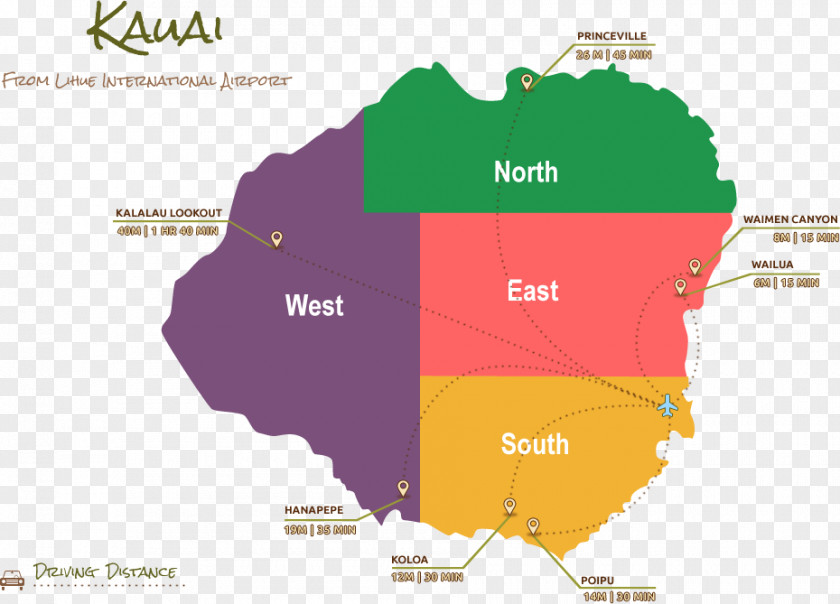 Map Kauai Maui Island Aloha PNG