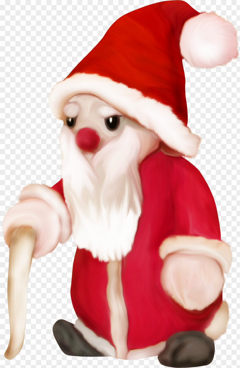 Santa Claus Christmas Ornament Figurine Character PNG