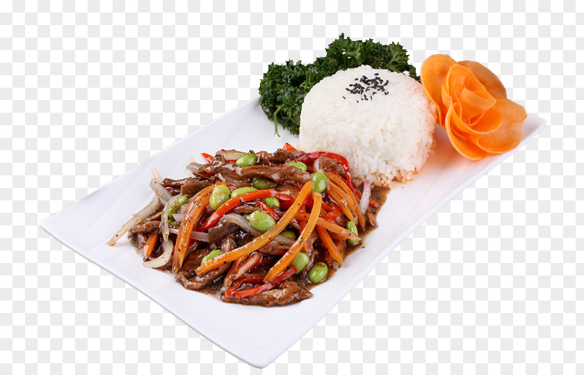 Black Pepper Beef Bowl Pouring Material Fast Food Take-out Vegetarian Cuisine Hot And Sour Soup PNG