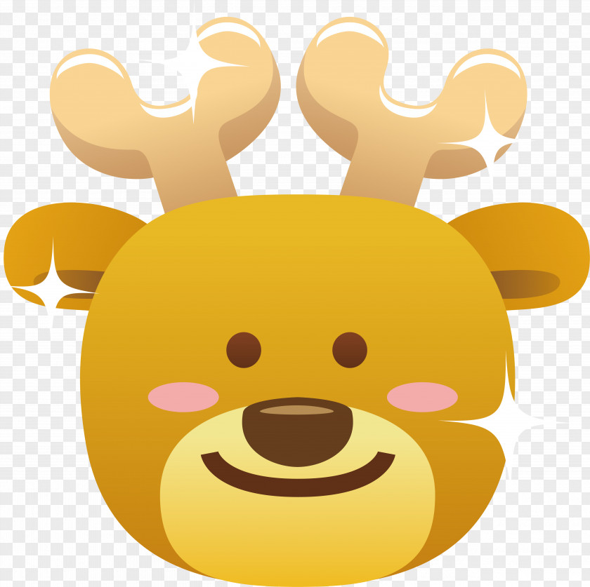 Christmas Deer Design Rudolph Clip Art PNG