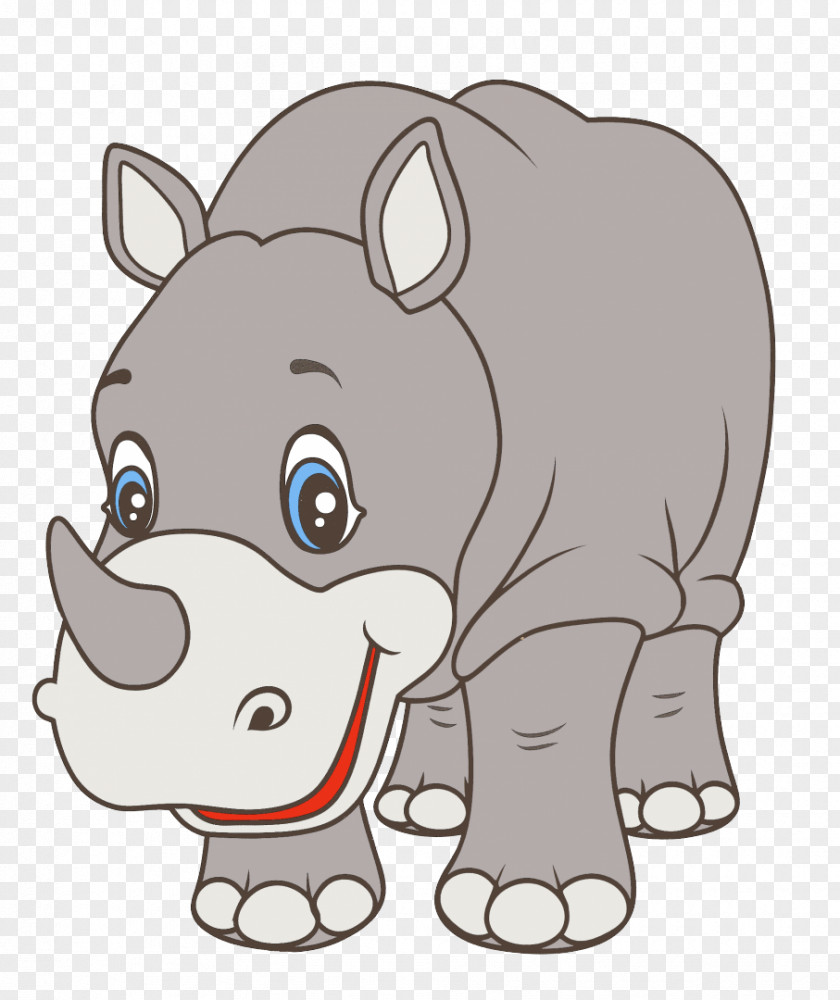 Clip Art Rhinoceros Hippopotamus Illustration Image PNG